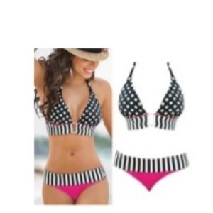 Cute stripped bakini